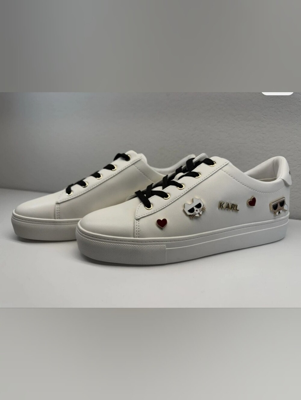 (Ew)KARL LAGERFELD PARIS Ladies Cambie Embellished Sneakers